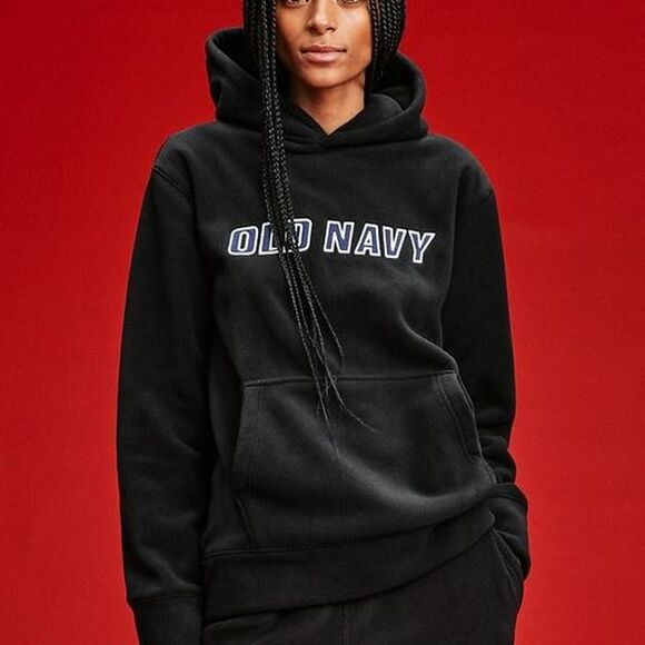 NWT Fleece Thick Black Old Navy Hoodie - Picture 1 of 6
